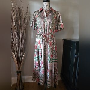 Floral Spring Maxi Dress-NWT